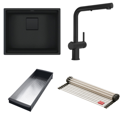 Комплект FRANKE Kubus 2 KNG 110-52 Black Edition  (125.0676.974)