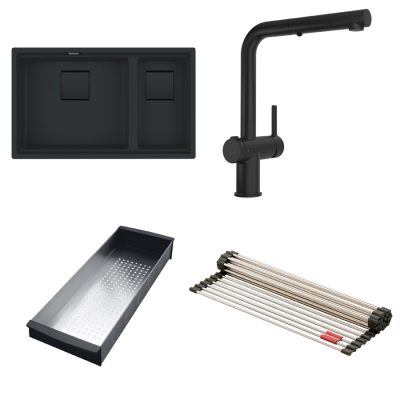 Комплект FRANKE Kubus 2 KNG 120 Black Edition (125.0676.976)