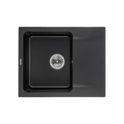 Кухонна мийка GRANADO Avila Black Shine кварцова врізна