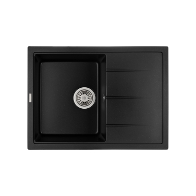 Кухонна мийка GRANADO Blanos Black Shine кварцова врізна