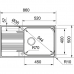 Кухонна мийка FRANKE Smart SRX / SRL 611-86 XL  (101.0456.705)
