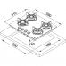 Варочная поверхность FRANKE Crystal FHCR 604 4G HE C (106.0374.280)