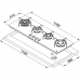 Варочная поверхность FRANKE Crystal /Crystal Steel ProFHCR 1204 3G TC HE C