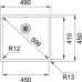 Кухонная мойка FRANKE Box BXX 210/110-45 (127.0369.250)
